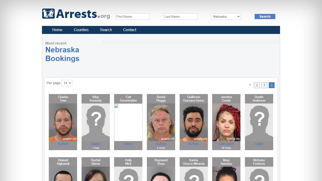 Nebraska Arrests and Inmate Search